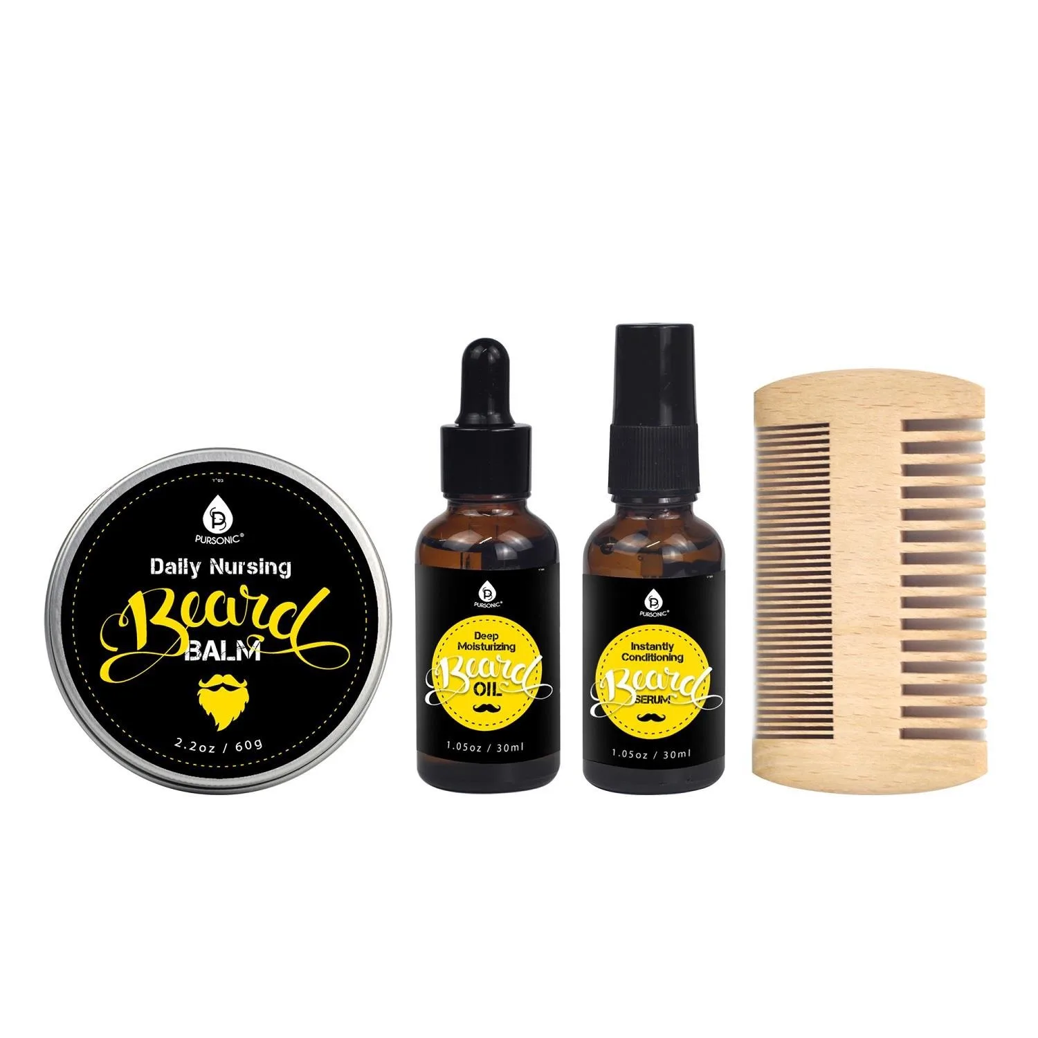 Pursonic Beard Care Grooming Set