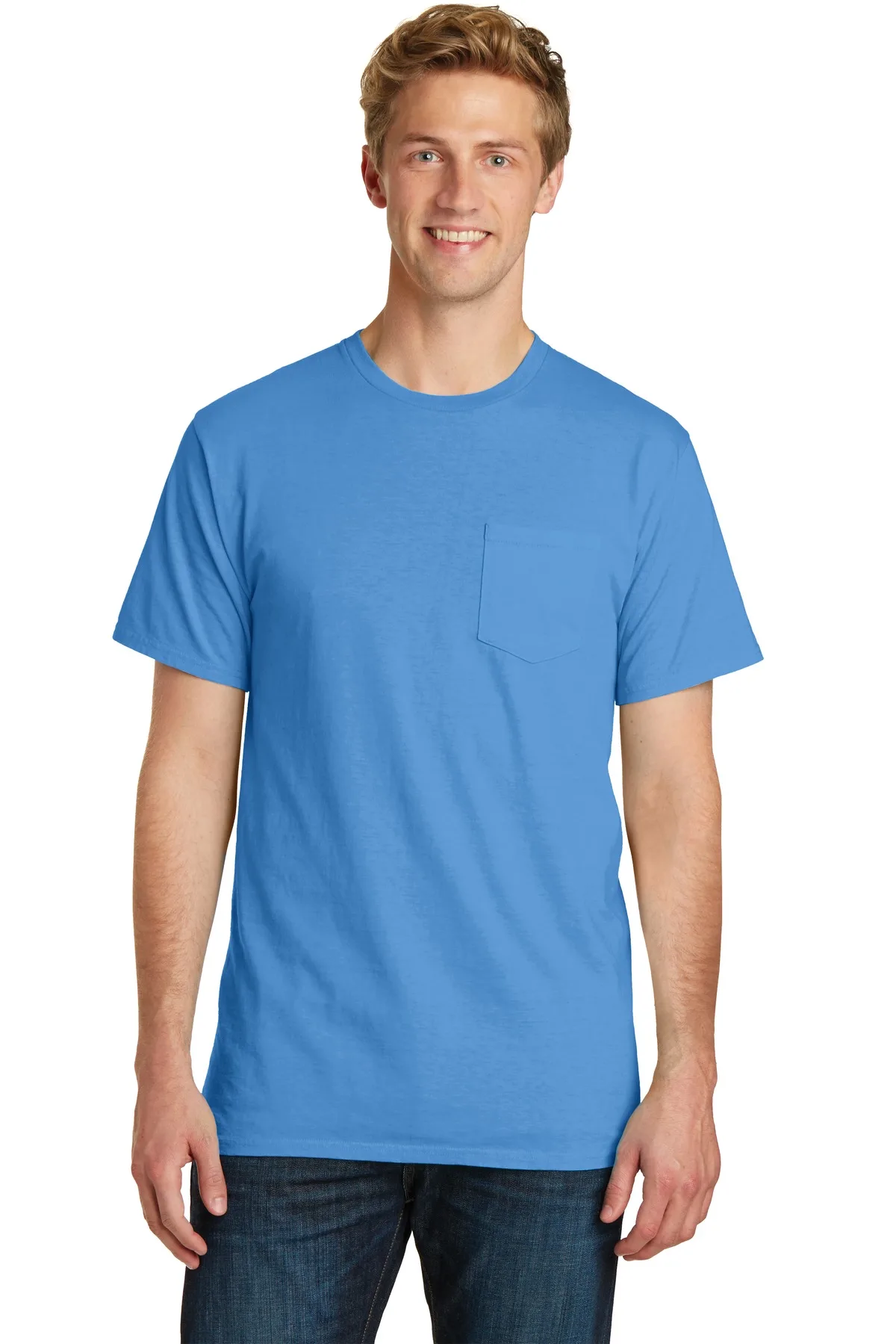 Port & Co™ Beach Wash® Garment-Dyed Pocket Tee.