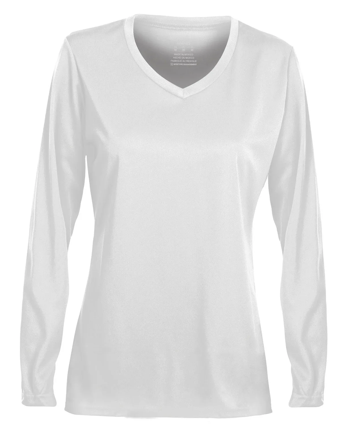 Augusta Ladies' Wicking Long-Sleeve T-Shirt view 7