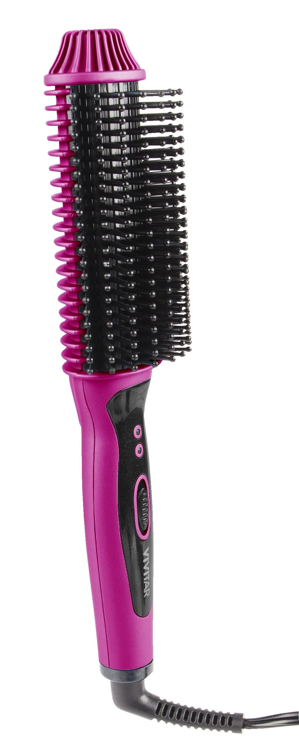 Health, Beauty & Fitness Vivitar Ceramic Hair Curling/Straightening Brush - Pink