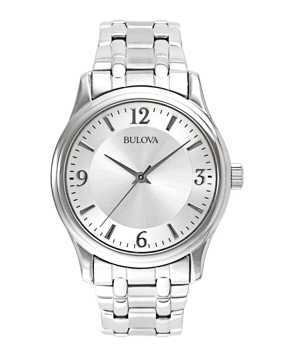 Bulova Watches Corporate Collection Men's Silver-Tone Bracelet Watch