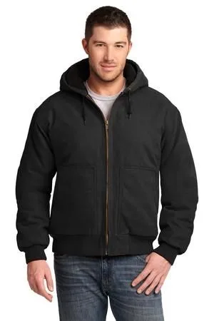 CornerStone® Washed Duck Cloth Insulated Hooded Work Jacket. view 4