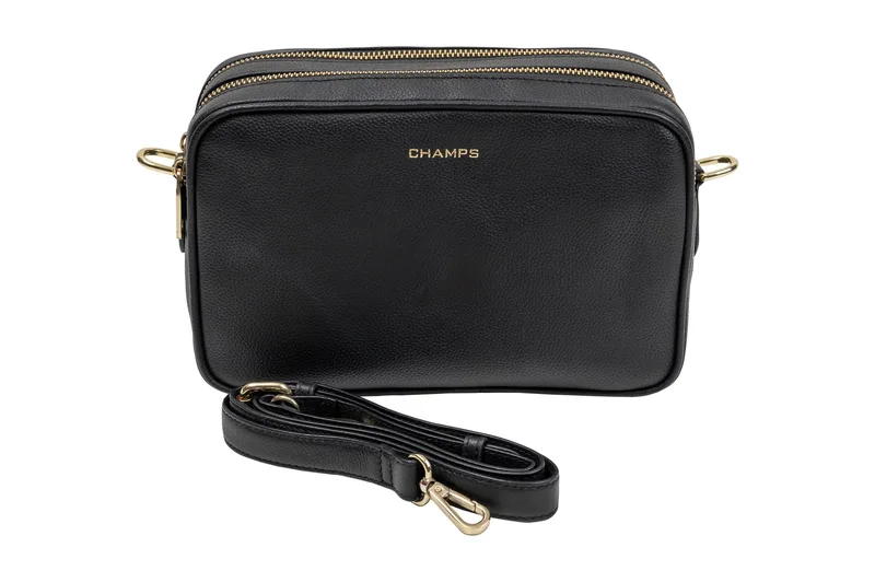 Champs Luggage Gala Collection Leather Bag Size 7.5"X9.5"X3.5"