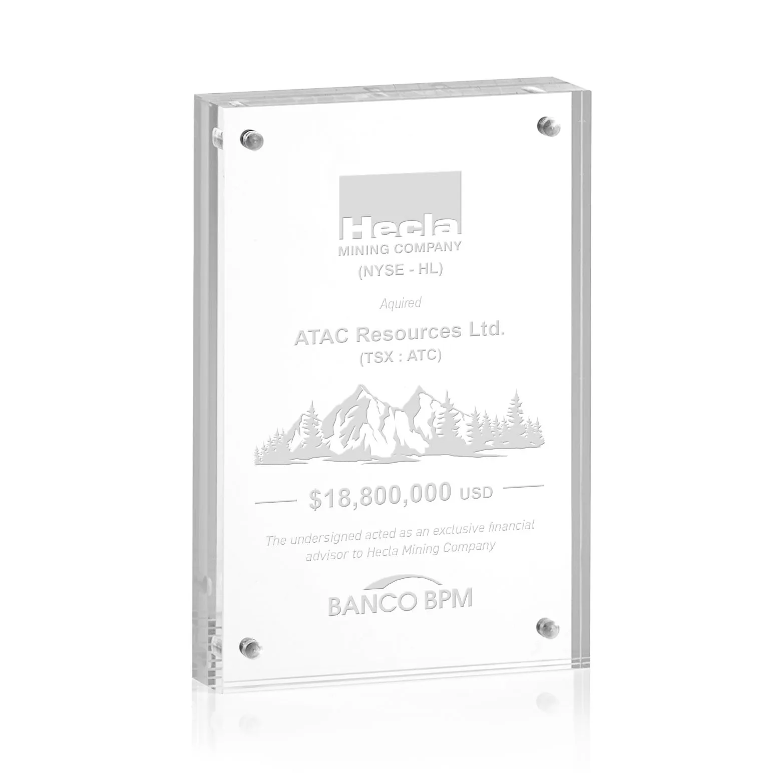 Laser Engraving, 4" x 6" x 0.75"