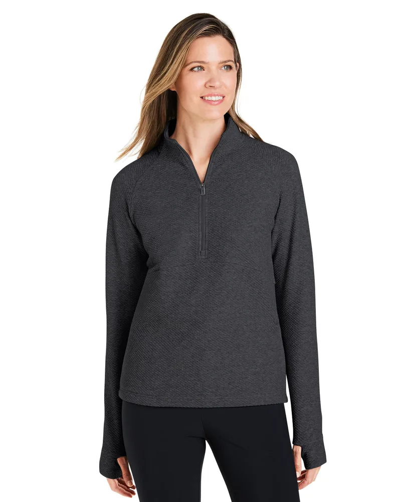 NORTH END® Women's Spirit Textured Quarter-Zip Pullover