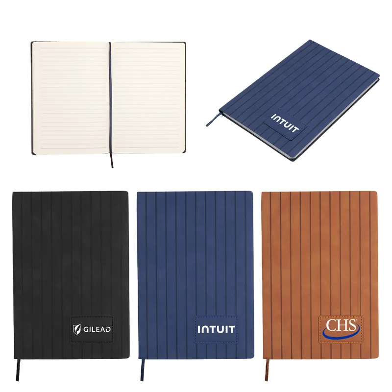 PrimeMark A5 Stripe-Embossed Journal