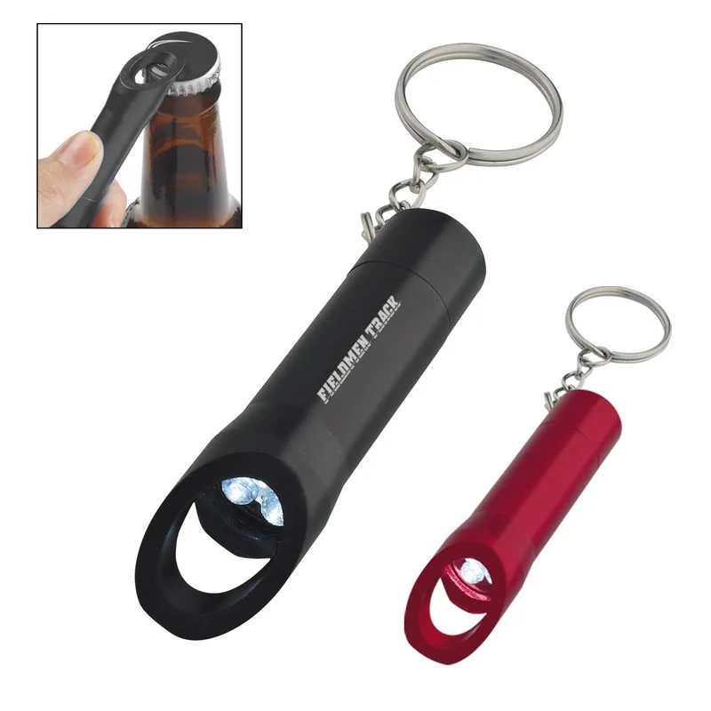 Aluminum Led Flashlight With Bottle Opener view 2