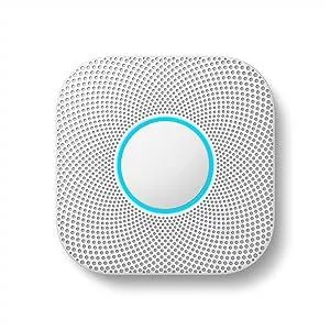 Google-Nest Protect 2Nd Generation Smart Smoke/Carbon Monoxide Wired Alarm - White