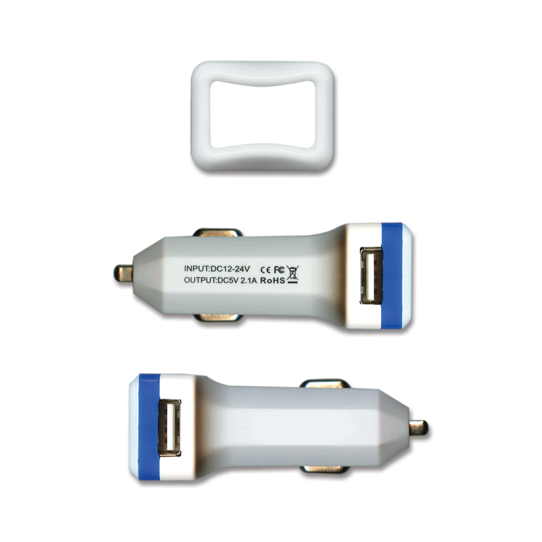 Light-Up Dual USB Charger - Full Color view 2