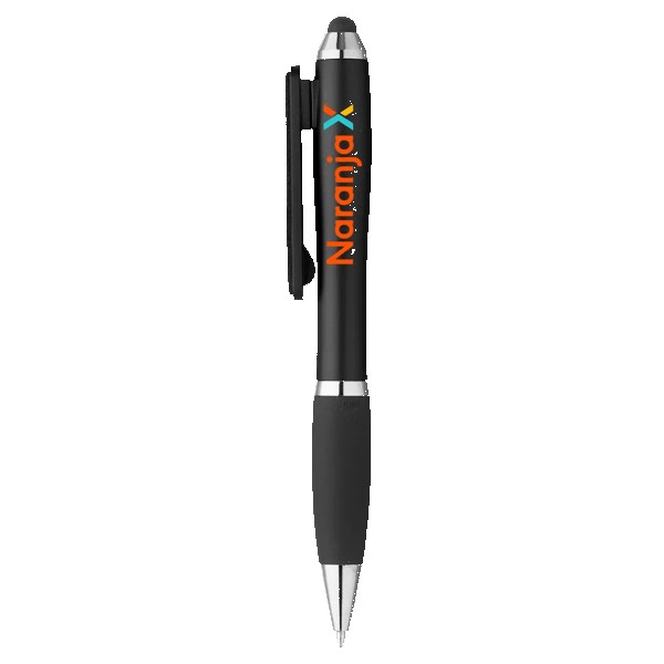 Curvaceous Stylus Twist Pen With Screen Cleaner