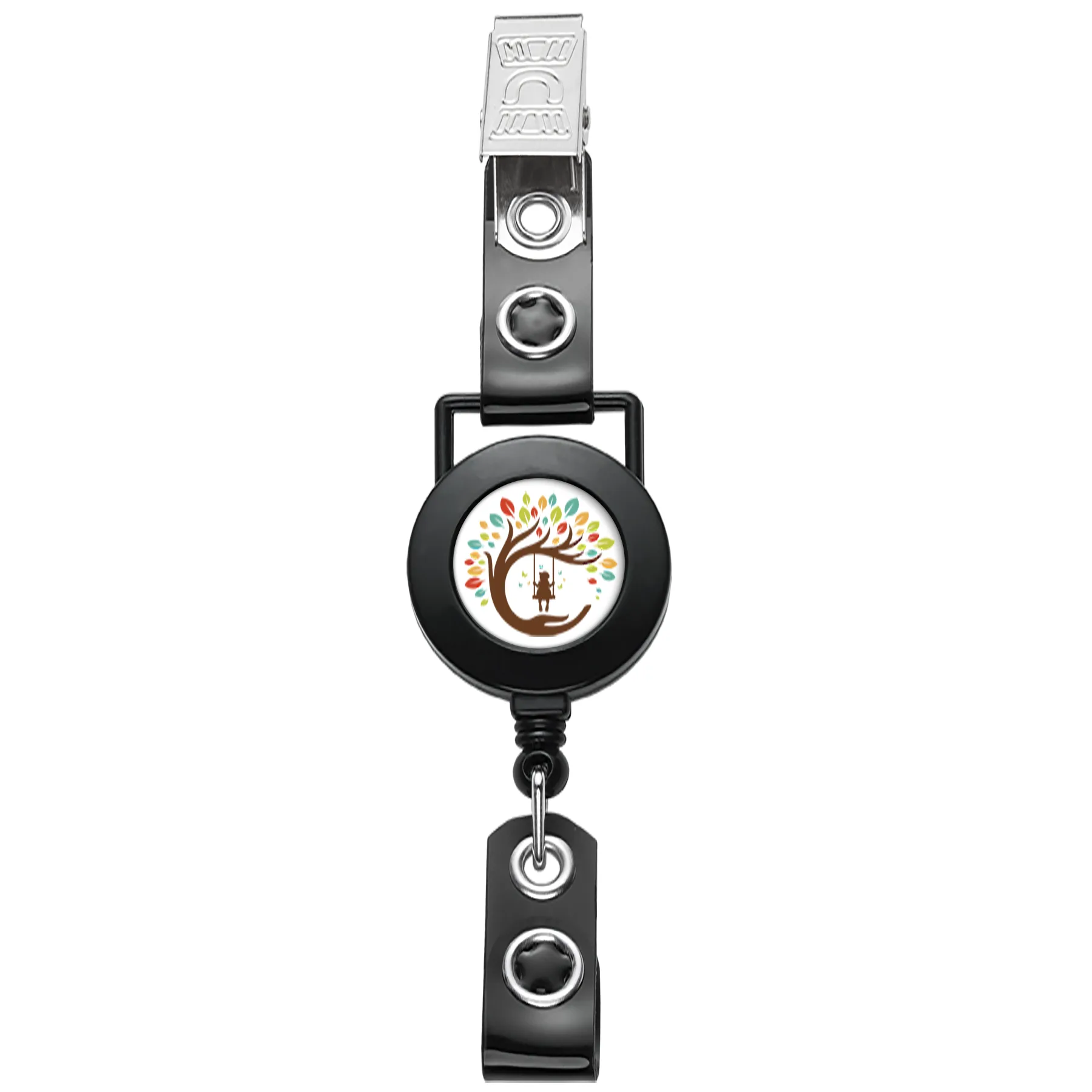 Square Hanger Retractable Badge Reel view 3