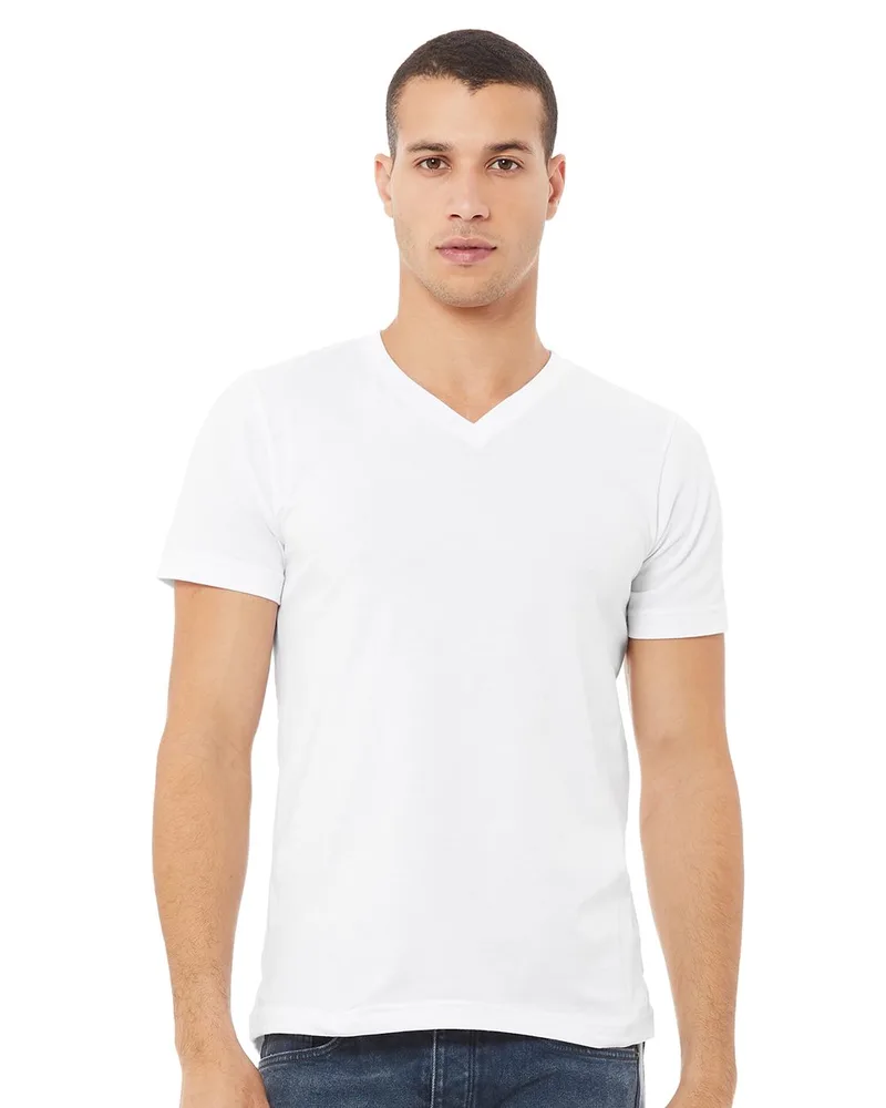 Bella+Canvas® Unisex Jersey V-Neck T-Shirt view 2