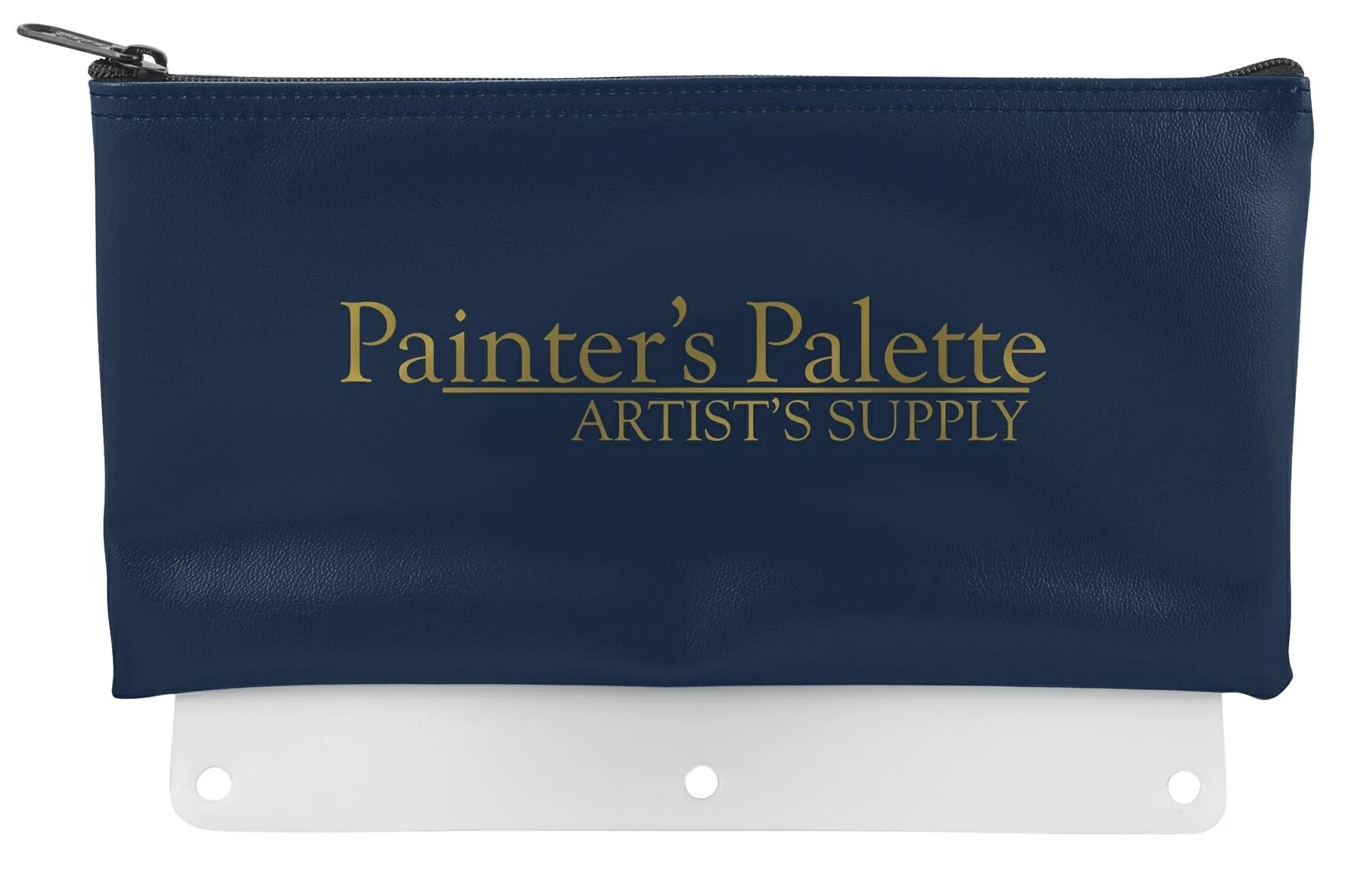 Expanded Vinyl Pencil Pouch w/Plastic 3-Ring Binder Fixture