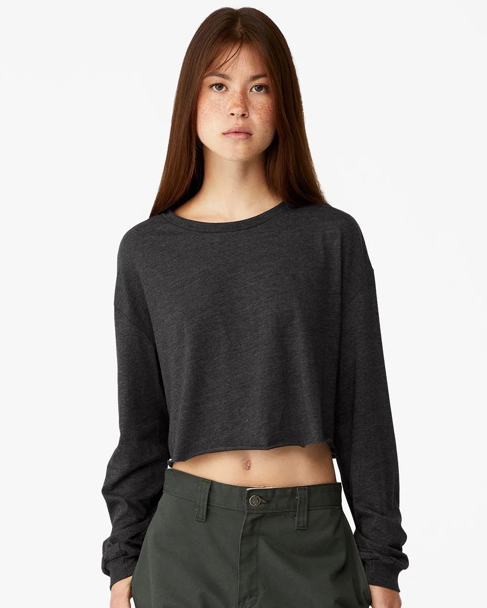 Bella + Canvas FWD Fashion Women's Crop Long Sleeve Tee