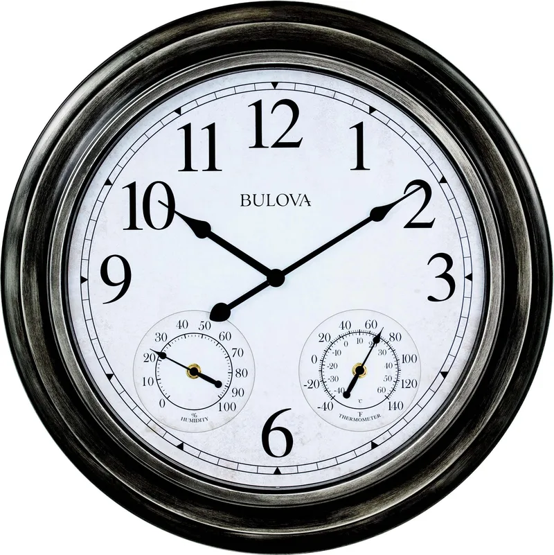 Bulova Clocks Block Island Indoor/Outdoor Wall Clock