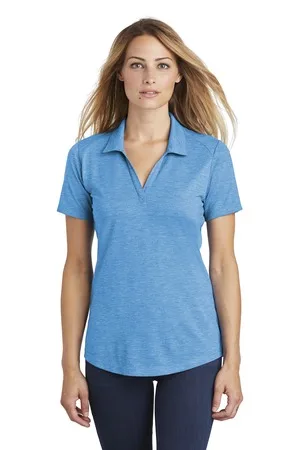 Sport-Tek ® Women's PosiCharge ® Tri-Blend Wicking Polo. view 2