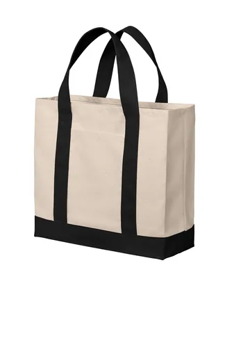Port Authority® Cotton Canvas Two-Tone Tote view 2