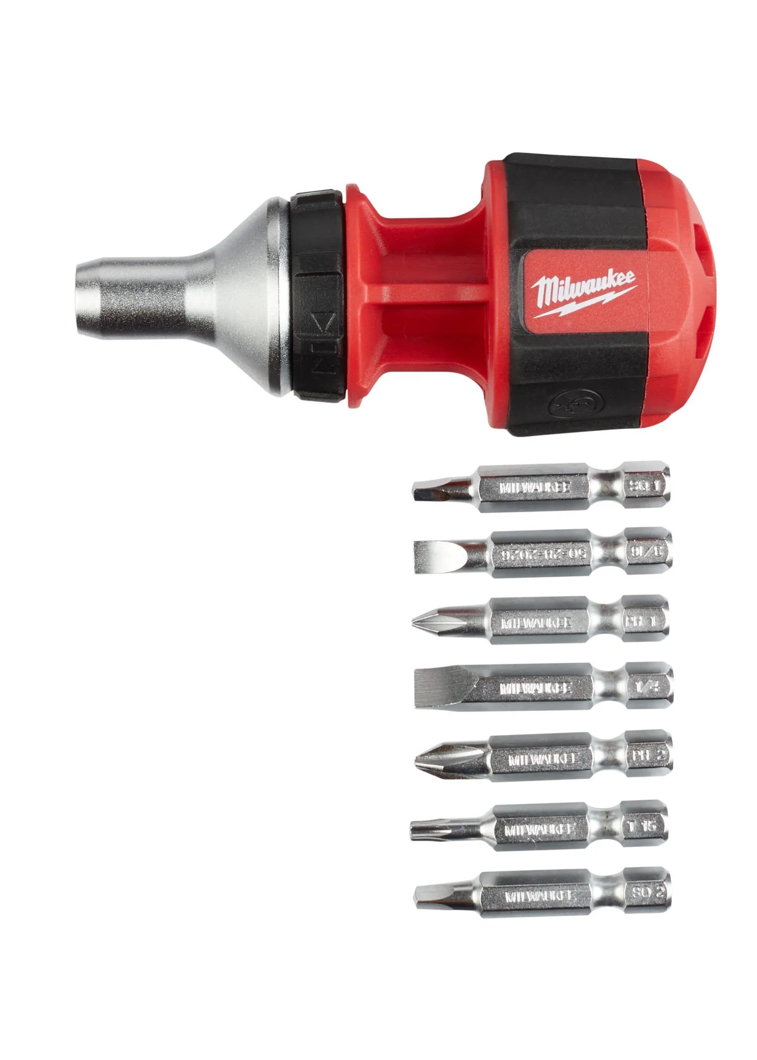 Milwaukee 8-In-1 Compact Ratchet Multi-Bit Driver