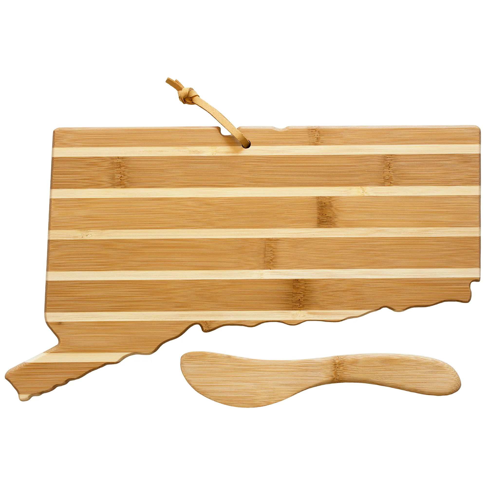 Connecticut Charcuterie Board with Spreader Knife Gift Set view 2