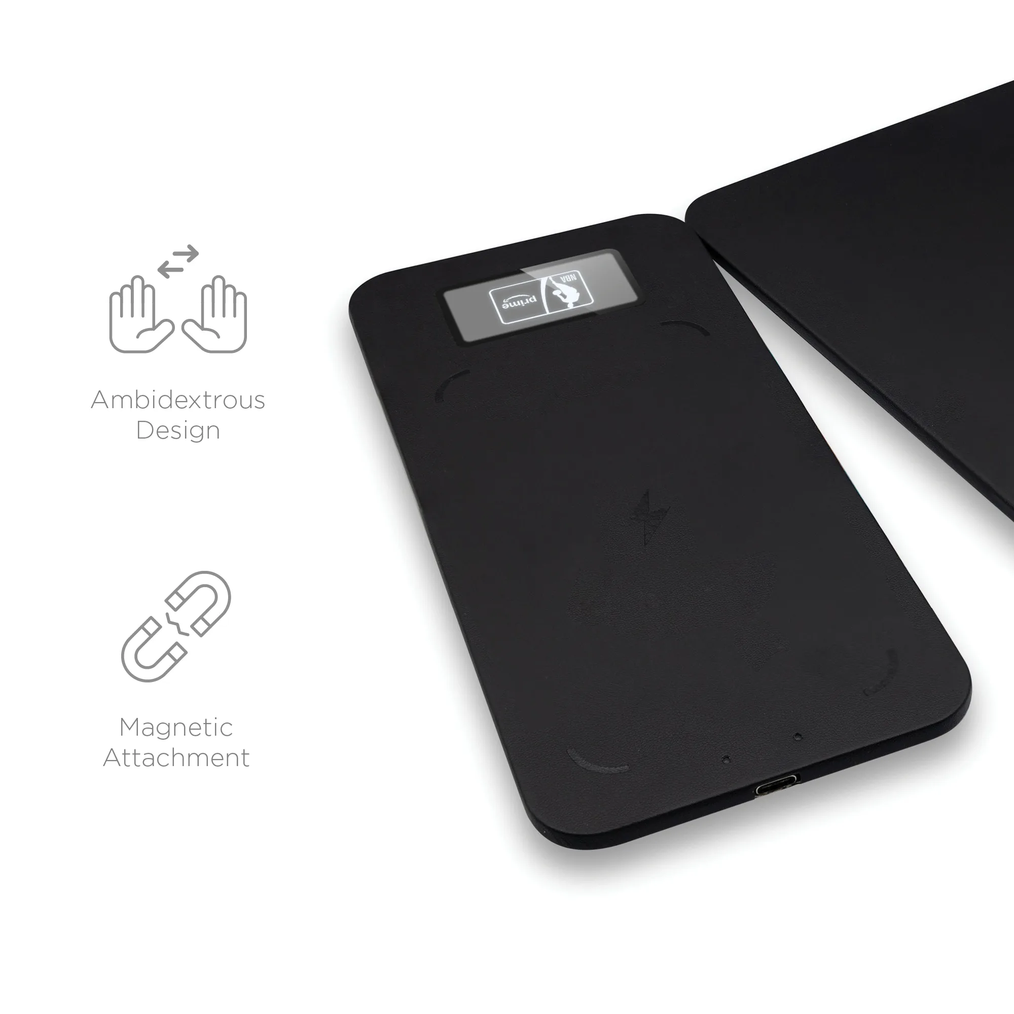 Slate, 15W Reversible Wireless Charger Mouse Pad view 3