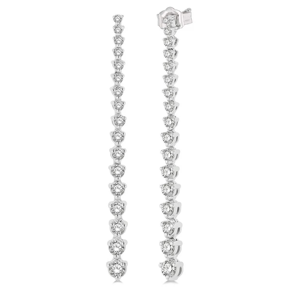 Jilco Inc Diamond Dangle Drop Earrings - 1.00twt