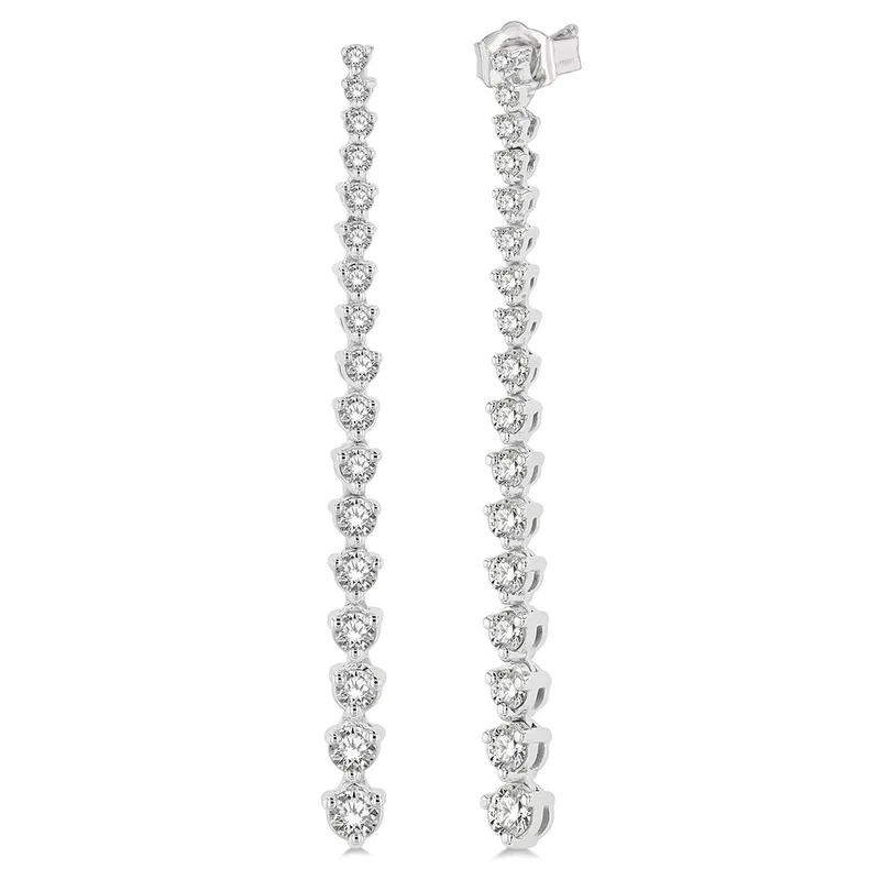 Jilco Inc Diamond Dangle Drop Earrings - 1.00twt