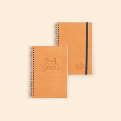 Journal - Debossed Leather Cover - Size W