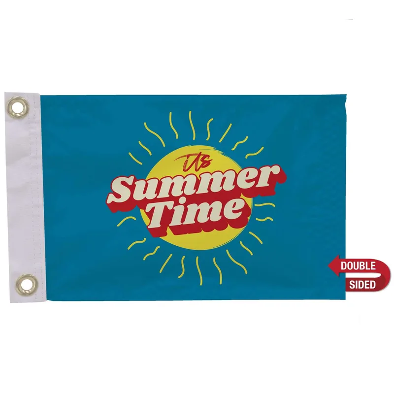 8" x 12' Polyester Flag Double-Sided