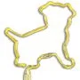 Dog Puppy Inkbend Standard, Bent Pen