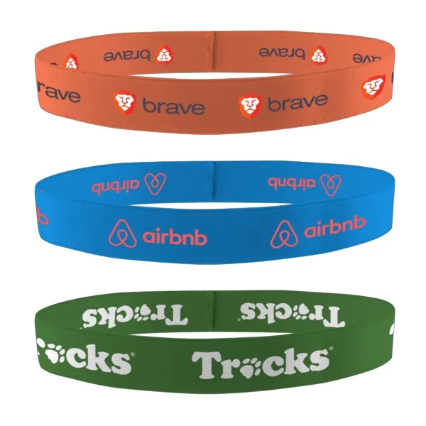 3/4" Dye Sublimated Stretchy Elastic Headband