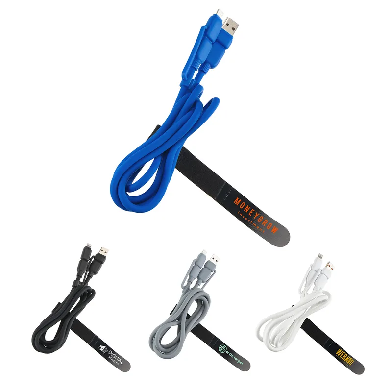 Torque Flex 4-in-1 60W PD 59" Silicone Charging Cable