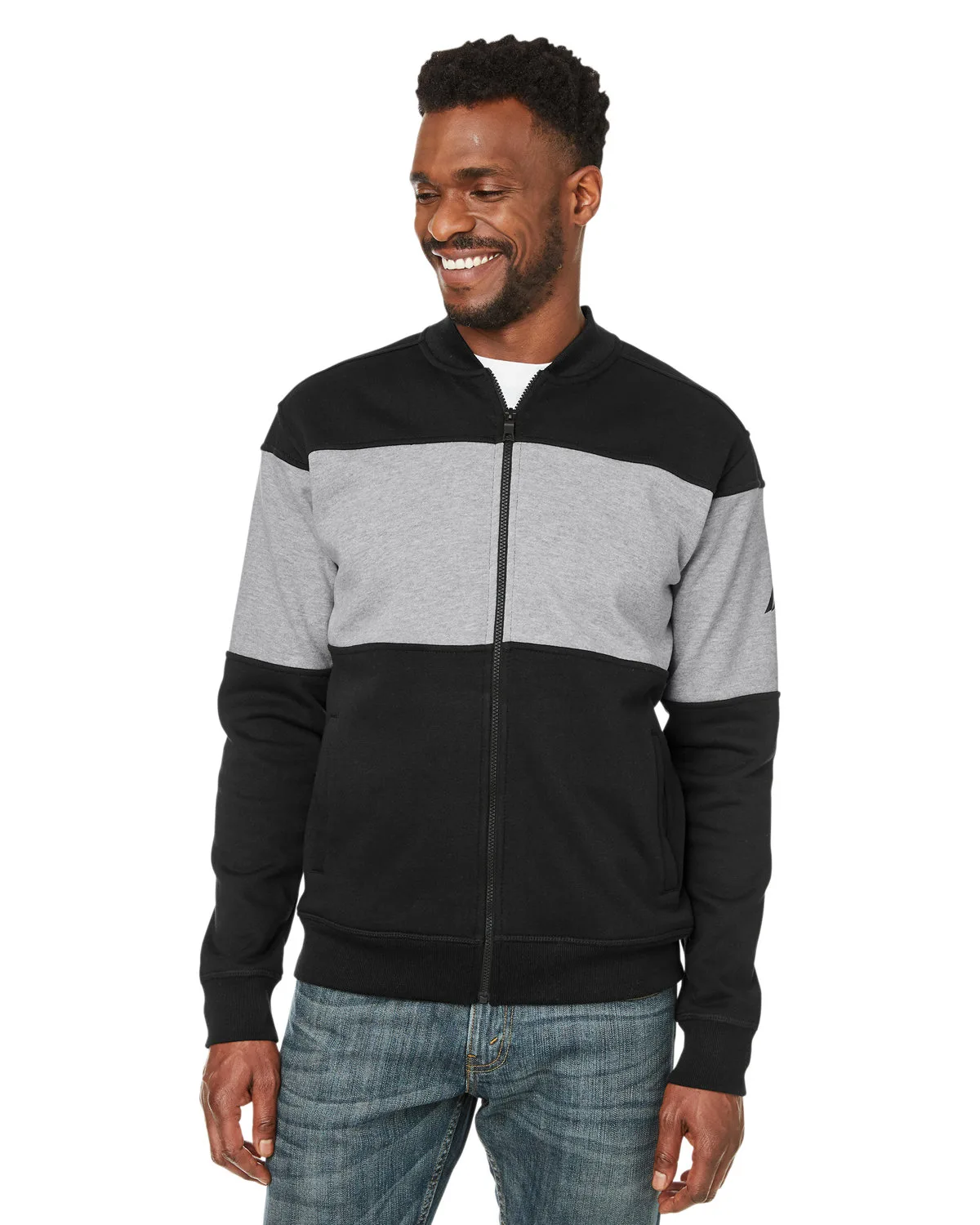 NAUTICA Anchor Bomber Full-Zip Fleece Jacket