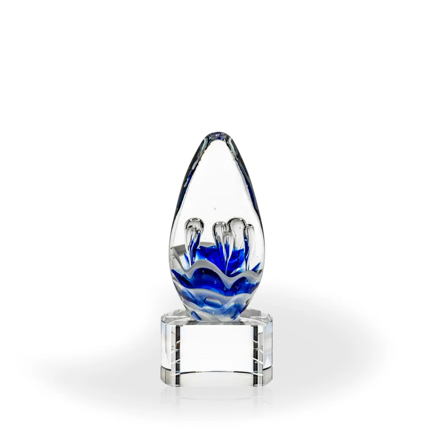 Halsted Art Glass Award - Clear Base view 2