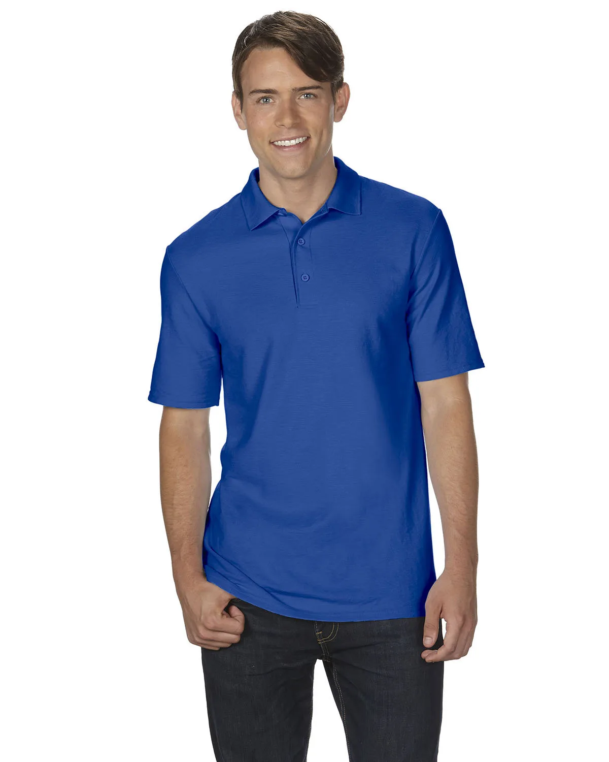Gildan Adult Double Piqué Polo view 3