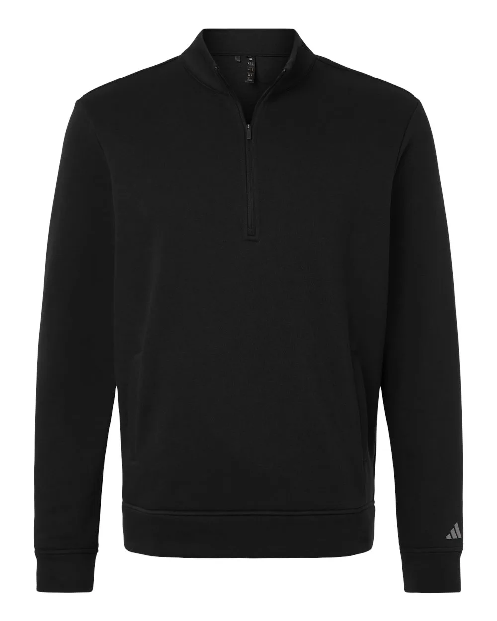 Adidas® Men's Elevated Fleece Quarter-Zip Pullover Sweater view 2