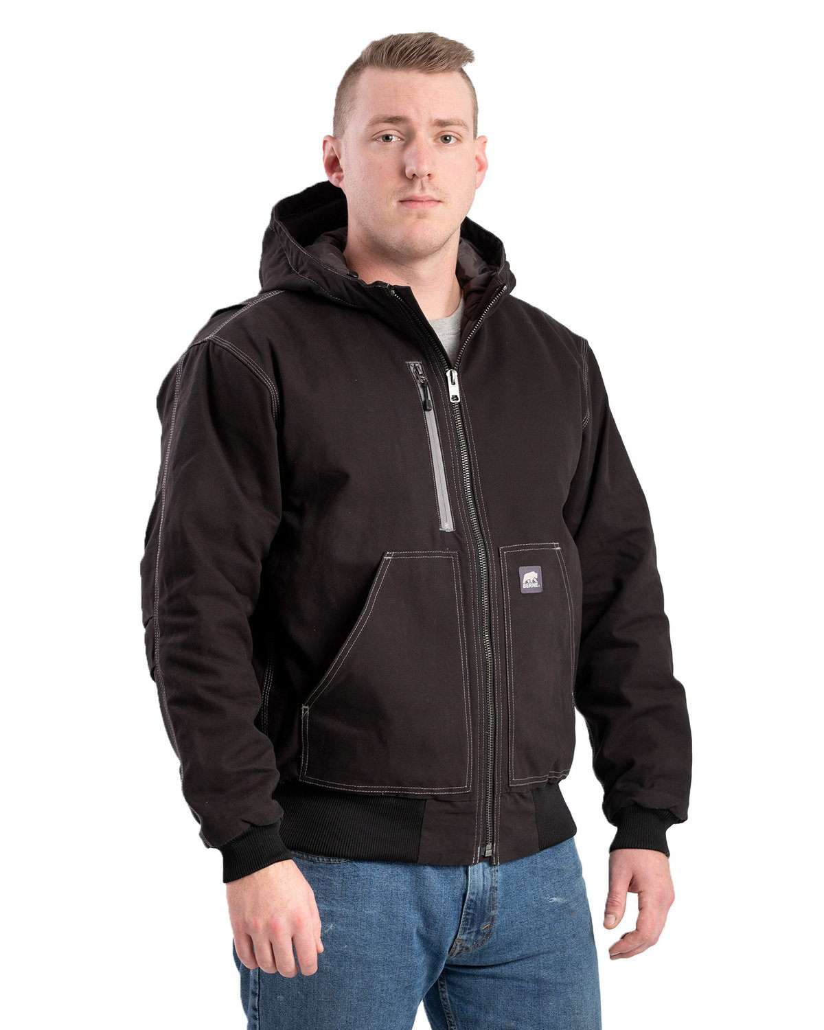 Berne Apparel Men's Modern Hooded Jacket