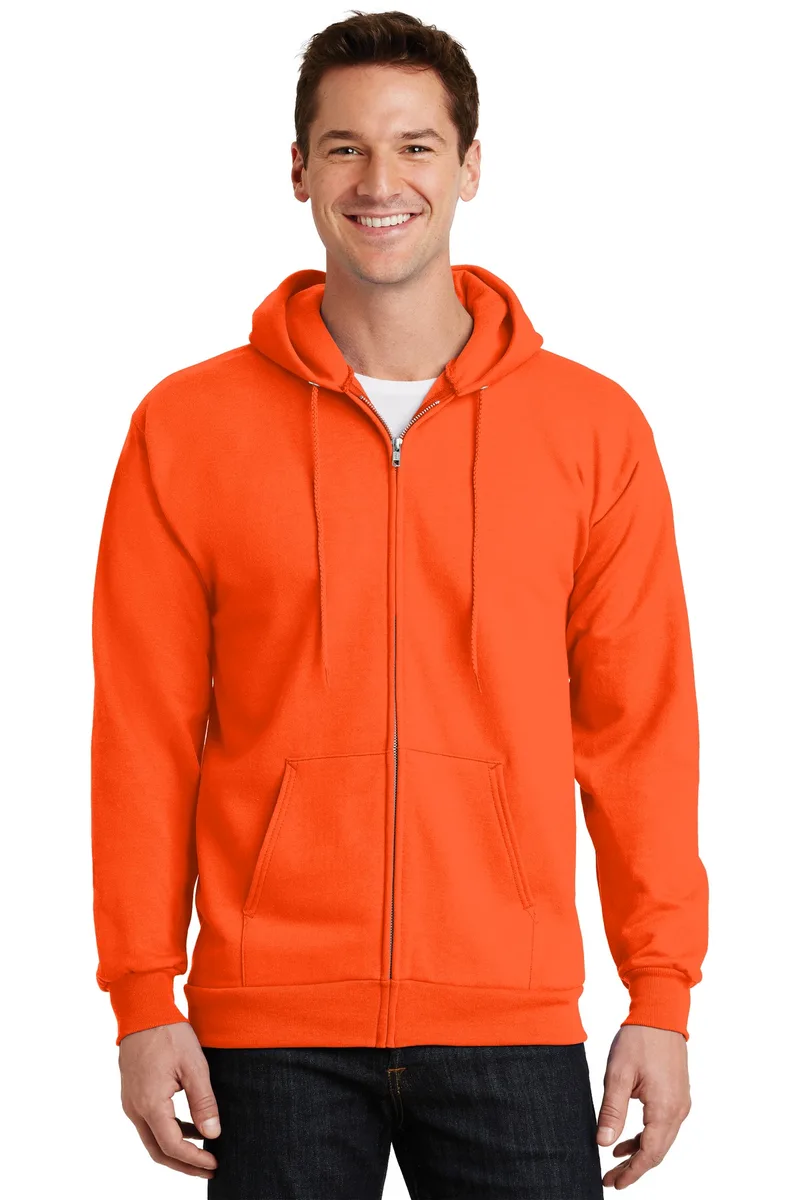 Port & Co™ Essential Fleece Full-Zip Hooded Sweatshirt. view 2