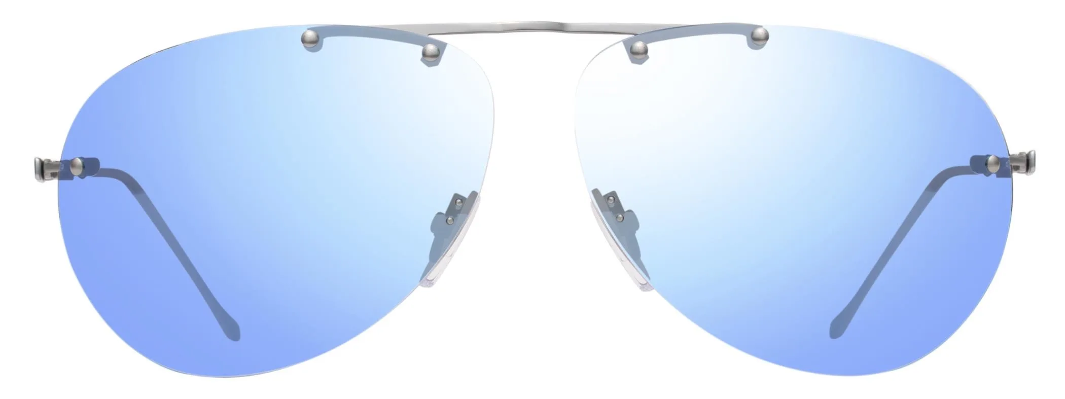 Revo Sunglasses Revo Black Aviator - Satin Chrome