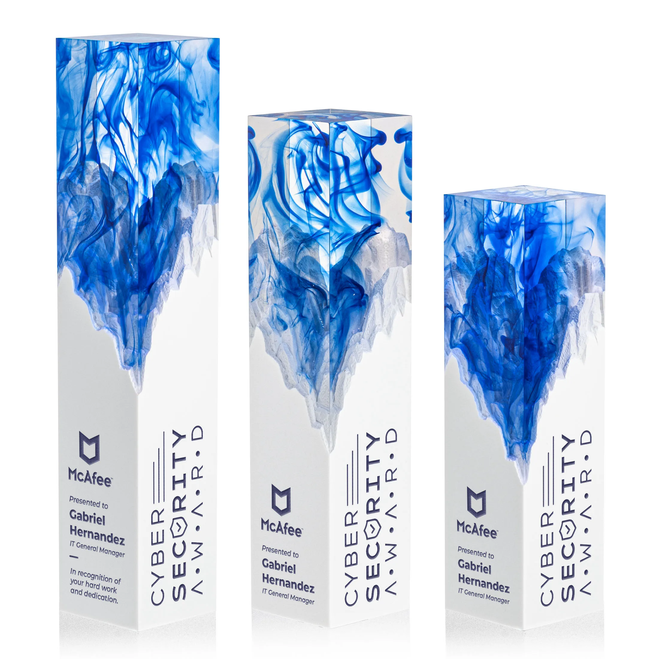 Laser Engraving & 1 Color, Blue