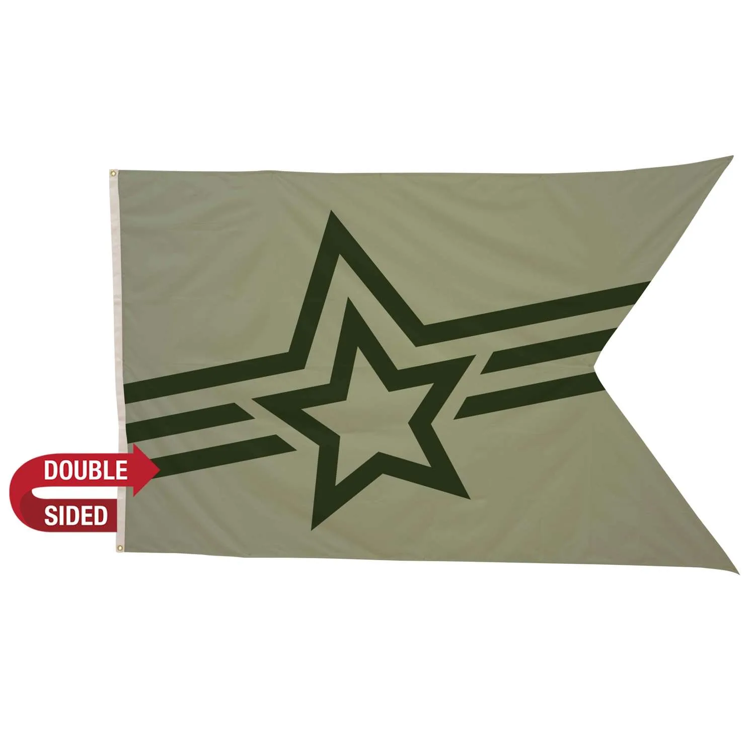 5' x 8' Polyester Guidon Flag Double-Sided