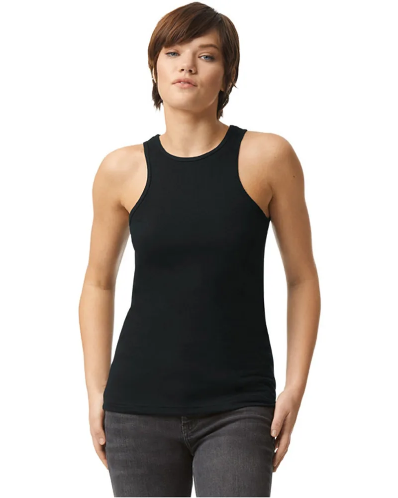 American Apparel® Ladies' CVC Racerneck Tank Tops