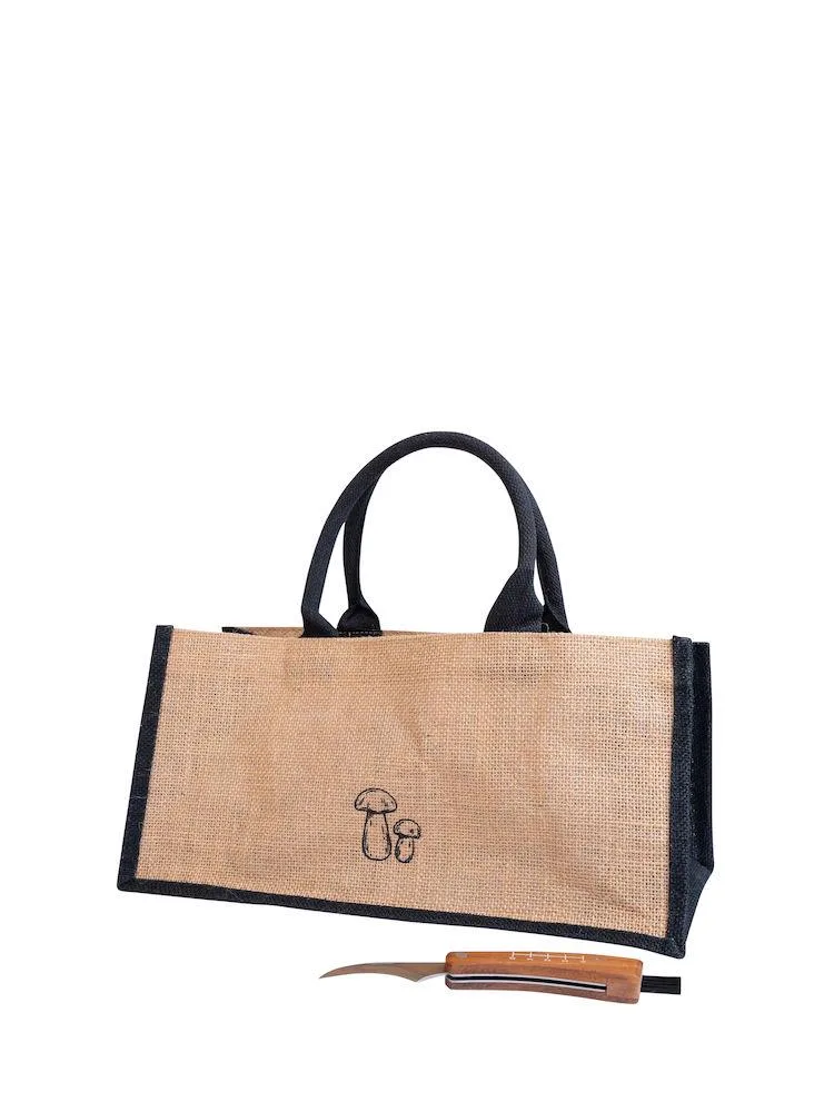 Sagaform By Widgeteer Mushroom Foraging Bag And Knife Set