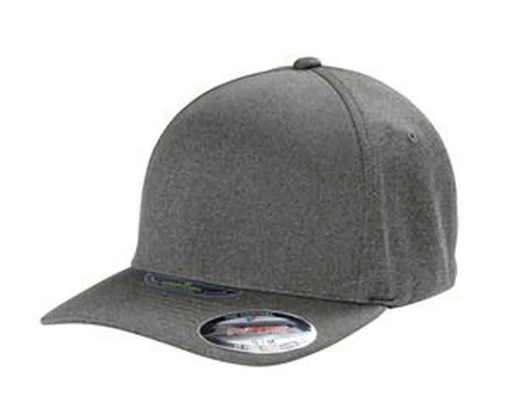 Port Authority® Flexfit® Melange Unipanel™ Cap — Dark Gray