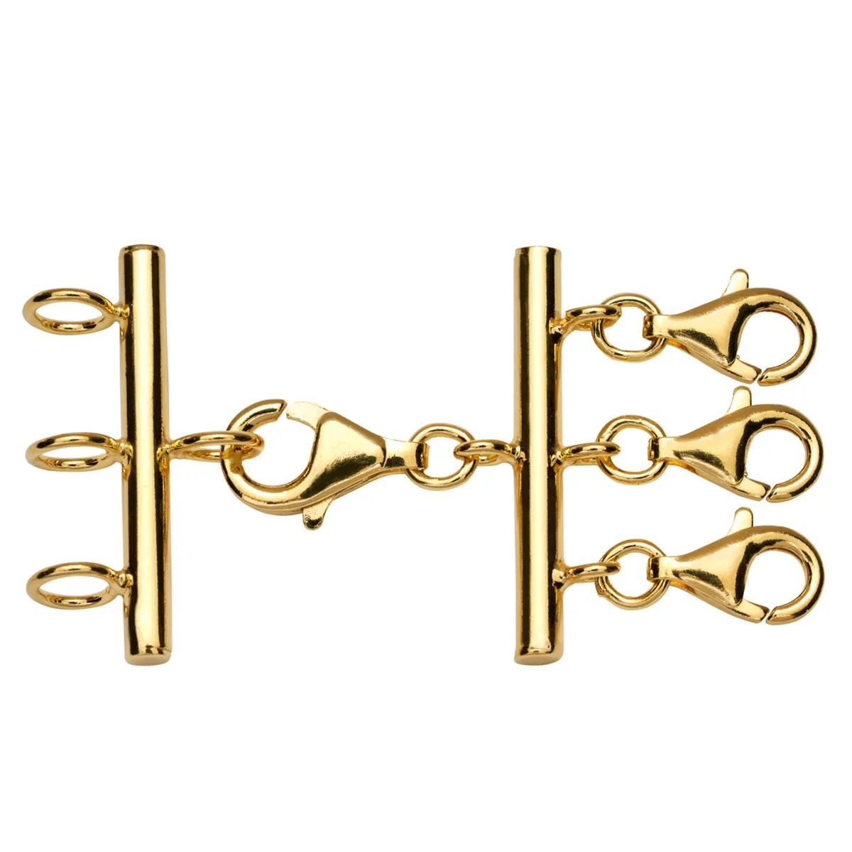 Jilco Inc 3 Necklace Layering Tool - Yellow Gold