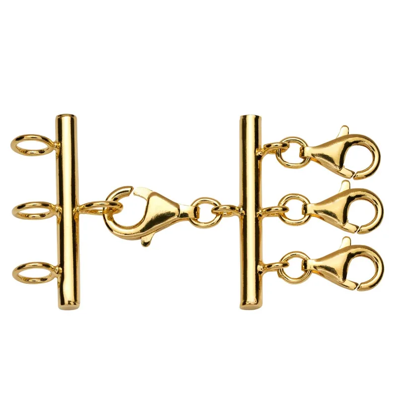 Jilco Inc 3 Necklace Layering Tool - Yellow Gold