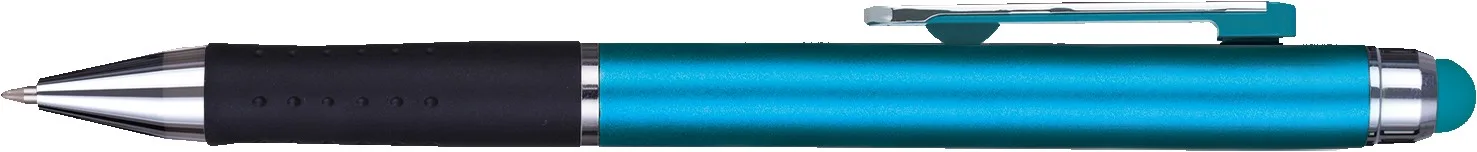 Aqua Blue/Black/Silver Blank Side View