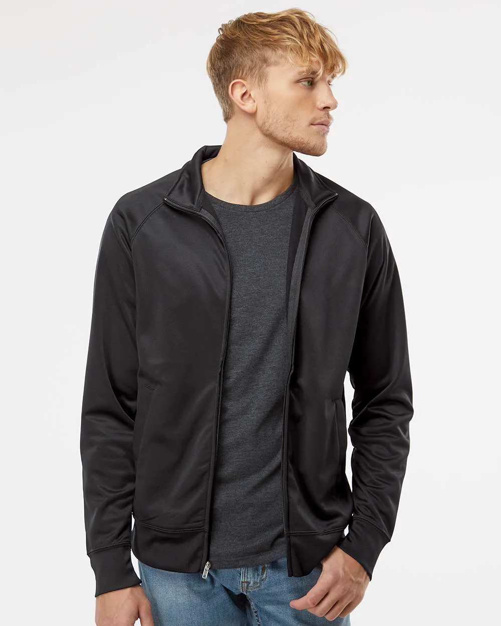 Independent Trading Co.® Unisex Lightweight Poly-Tech Full-Zip Track Jacket