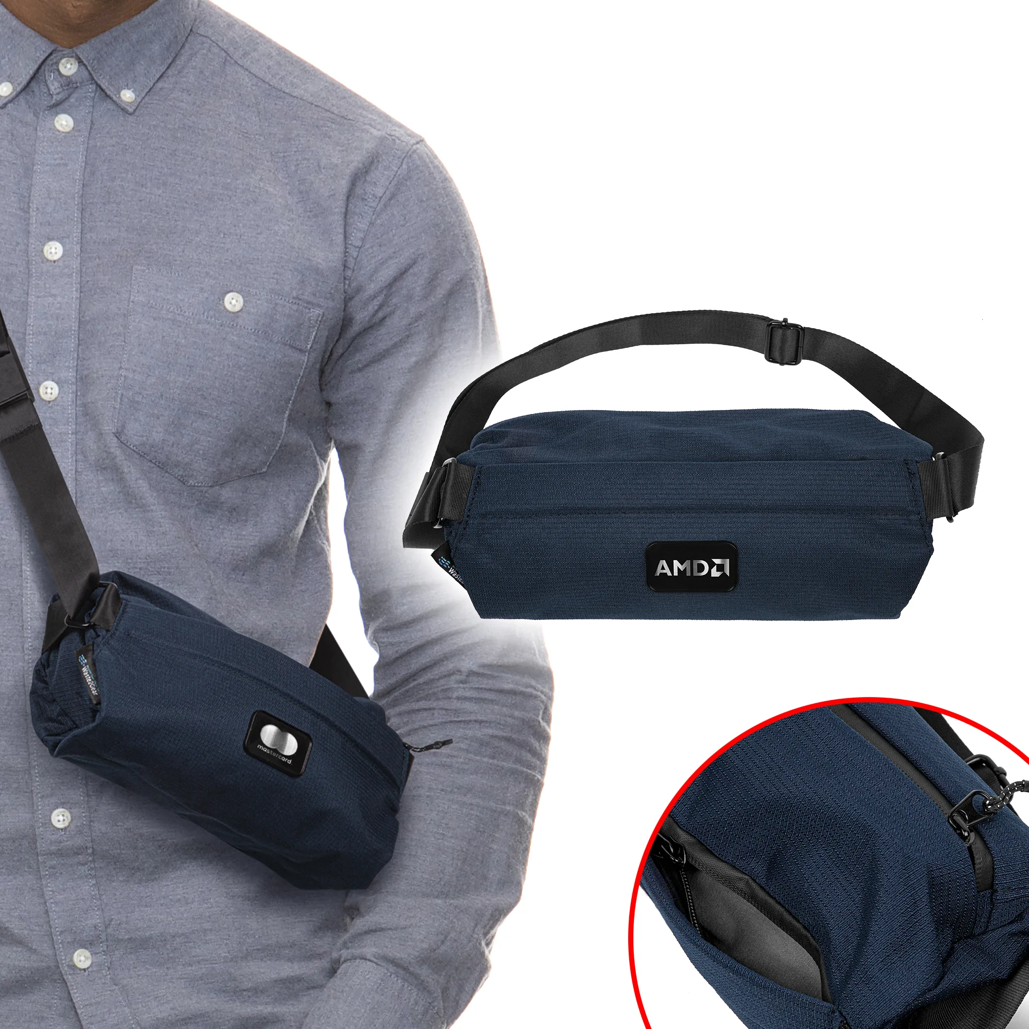 Waste2Gear Recycled Ocean Plastic Fabric Sling Bag