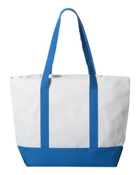 Liberty Bags Bay View Zippered Tote Bag — Black