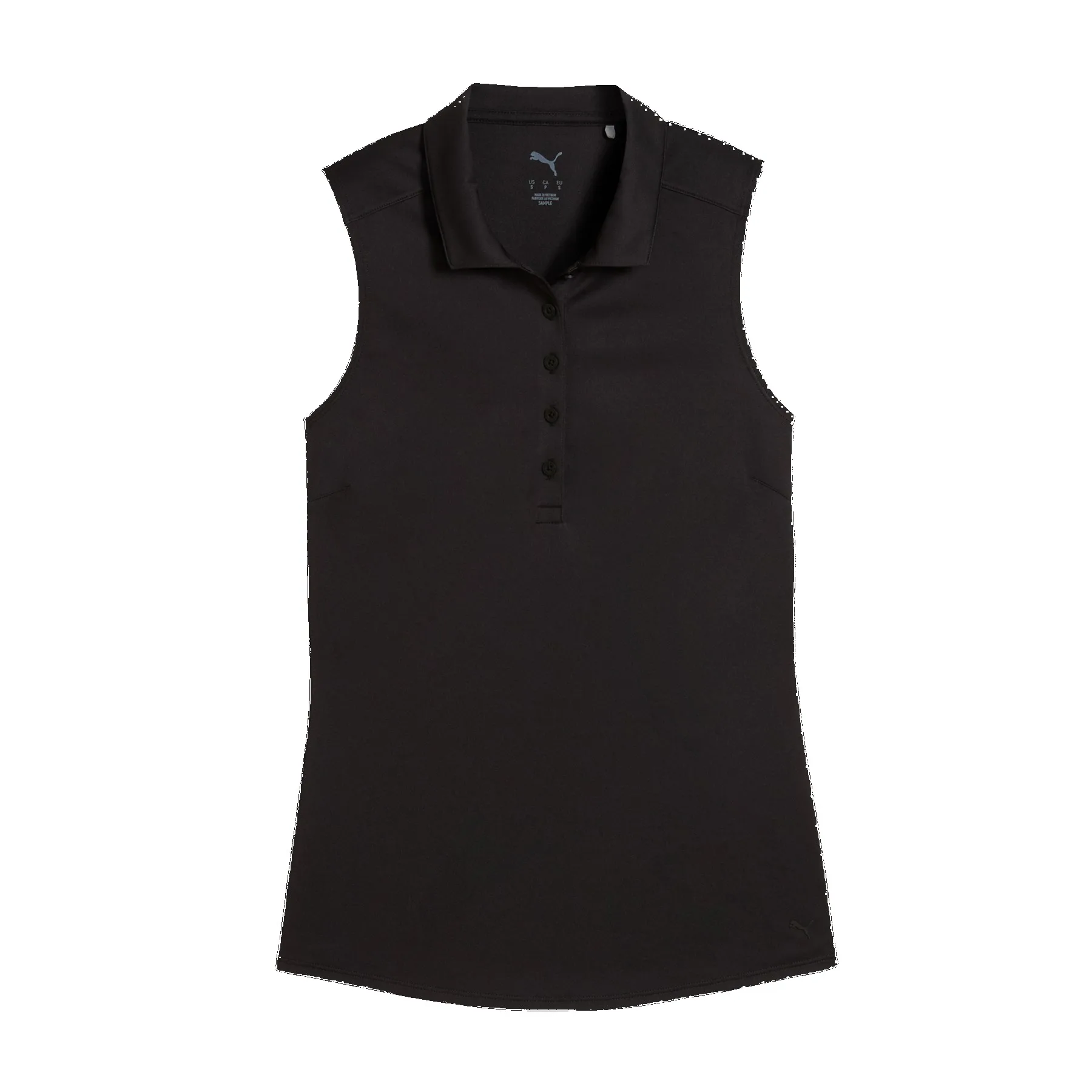 Puma Women's Pure 2.0 Sleeveless Golf Polo - Puma Black